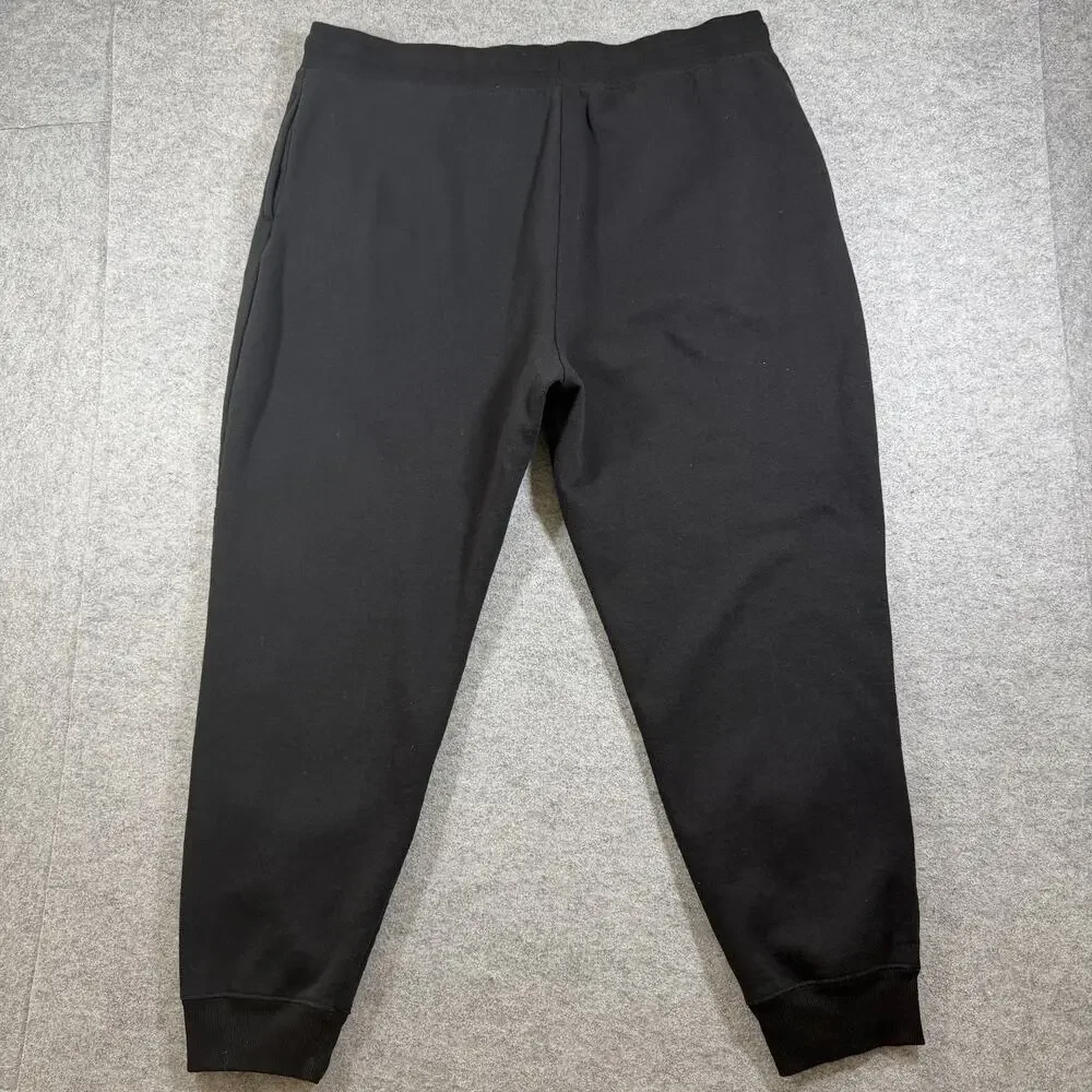 Peanuts Joggers Mens XXXL Black Halloween Graphic Sweatpants Cotton Blend